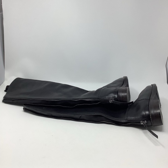 Franco Sarto Meyer Black Tall Riding Boots 7W NEW Leather - Picture 6 of 16